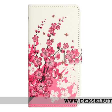 Folio Deksel Samsung Galaxy A16 5g Tropiske Blomster