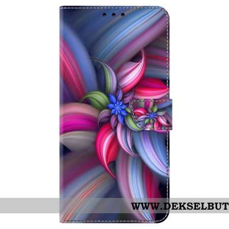 Folio Deksel Samsung Galaxy A55 5g Blomst I Farger Beskyttelse Deksel