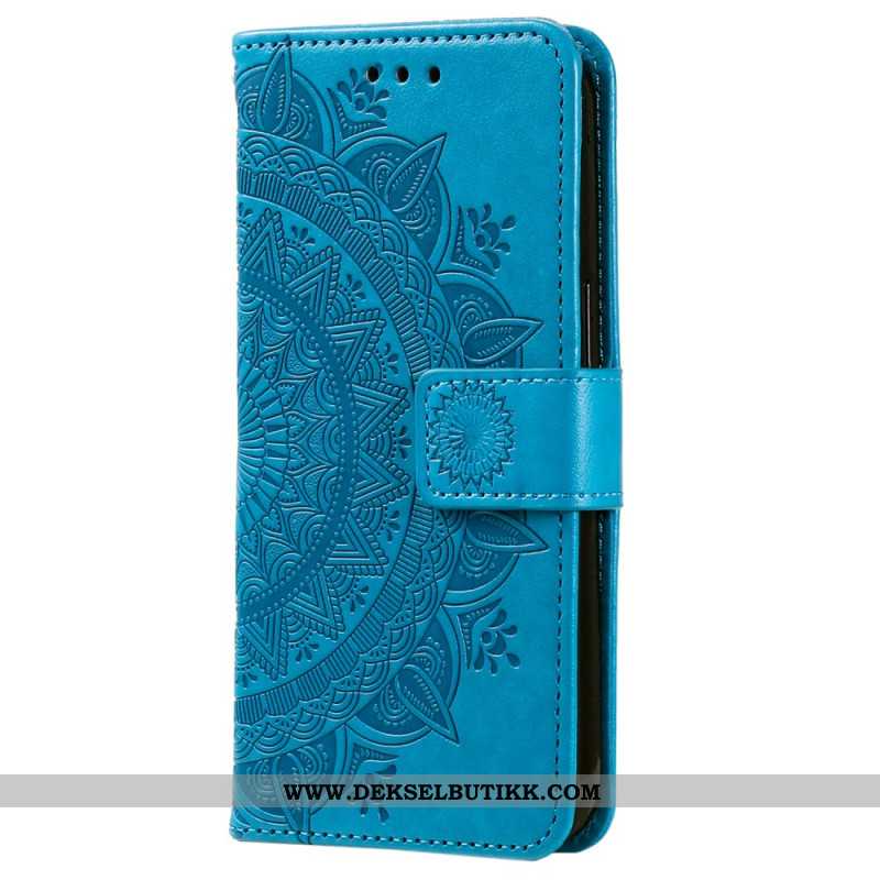 Folio Deksel Samsung Galaxy A55 5g Mandala Sol Med Stropp Beskyttelse Deksel