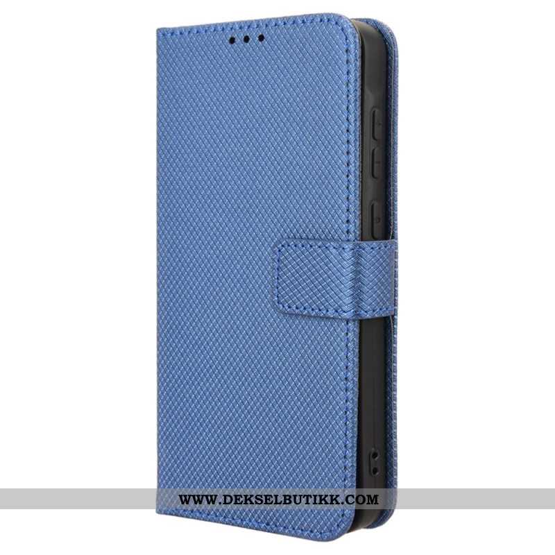 Folio Deksel Samsung Galaxy A55 5g Strukturert Stroppdesign