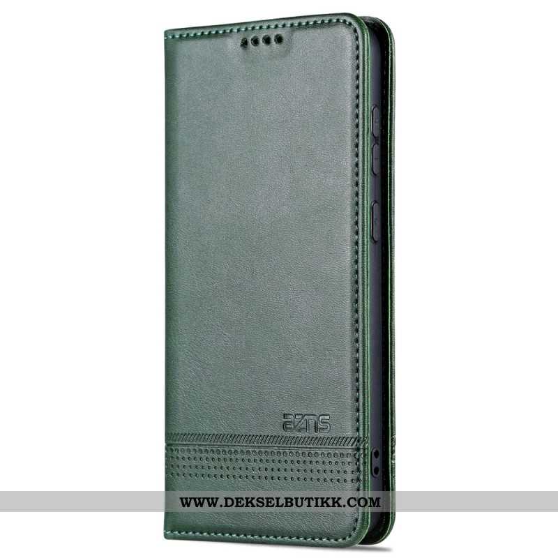 Folio Deksel Samsung Galaxy S24 5g Azns Skinneffekt Beskyttelse Deksel