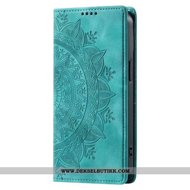 Folio Deksel Samsung Galaxy S24 5g Diskret Mandala Med Stropp