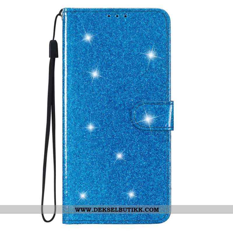 Folio Deksel Samsung Galaxy S24 5g Med Glitter