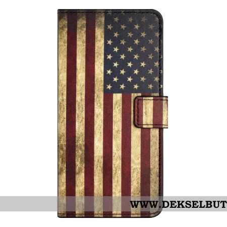 Folio Deksel Samsung Galaxy S24 5g Vintage Amerikansk Flagg