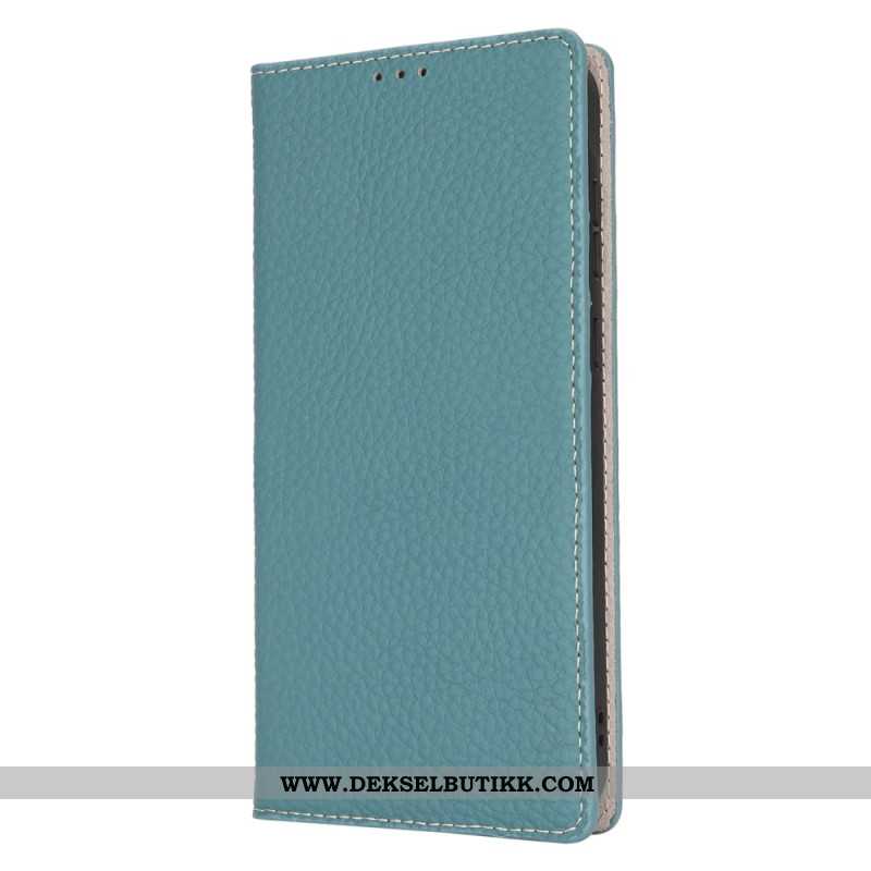 Folio Deksel Samsung Galaxy S24 Fe Litchi Texture Leather Beskyttelse Deksel