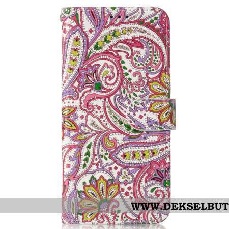 Folio Deksel Samsung Galaxy S24 Fe Paisley-mønster Beskyttelse Deksel