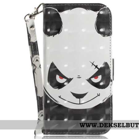 Folio Deksel Samsung Galaxy S24 Fe Sint Panda Med Stropp