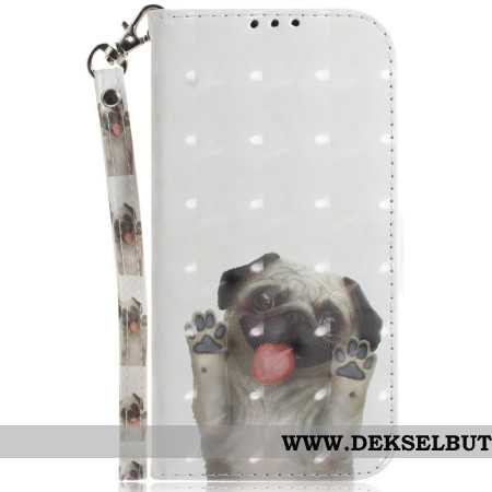 Folio Deksel Samsung Galaxy S24 Fe Strapped Mops Beskyttelse Deksel