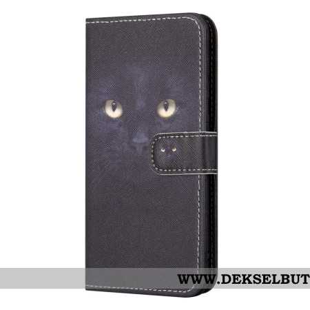 Folio Deksel Samsung Galaxy S24 Fe Strappy Cat Eyes