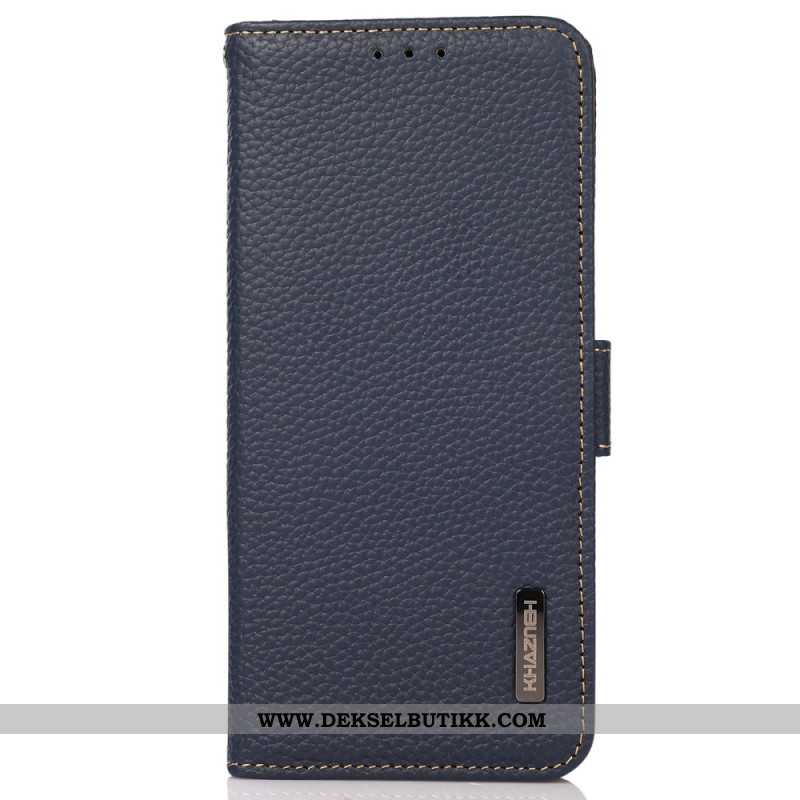 Folio Deksel Samsung Galaxy S24 Ultra 5g Khazneh Litchi Leather Beskyttelse Deksel