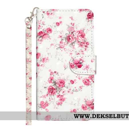 Folio Deksel Samsung Galaxy S24 Ultra 5g Lierty Blomster Med Stropp Beskyttelse Deksel