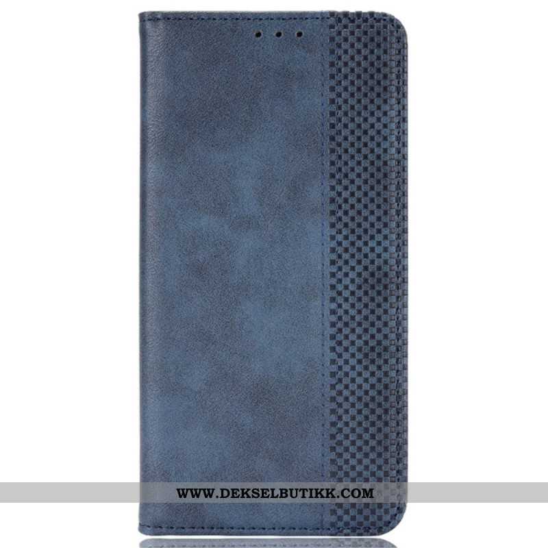 Folio Deksel Samsung Galaxy S24 Ultra 5g Vintage Design Beskyttelse Deksel