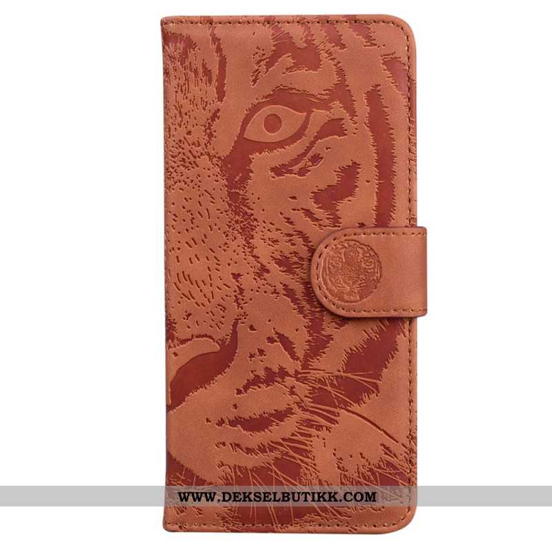 Folio Deksel Til Samsung Galaxy S24 5g Tiger Footprint