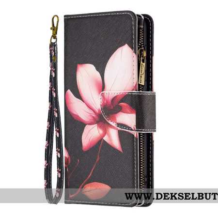 Folio Deksel Til Xiaomi Redmi Note 13 5g Lotus Strap Lommebok