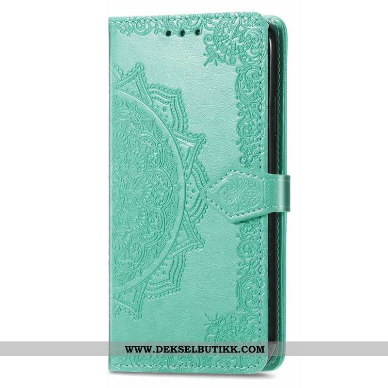 Folio Deksel Xiaomi Redmi Note 13 5g Barokk Mandala Med Stropp Beskyttelse Deksel