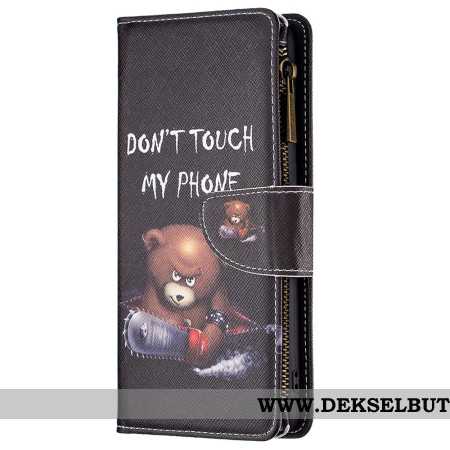 Folio Deksel Xiaomi Redmi Note 13 Pro 4g Dangerous Bear Lommebok Med Stropp