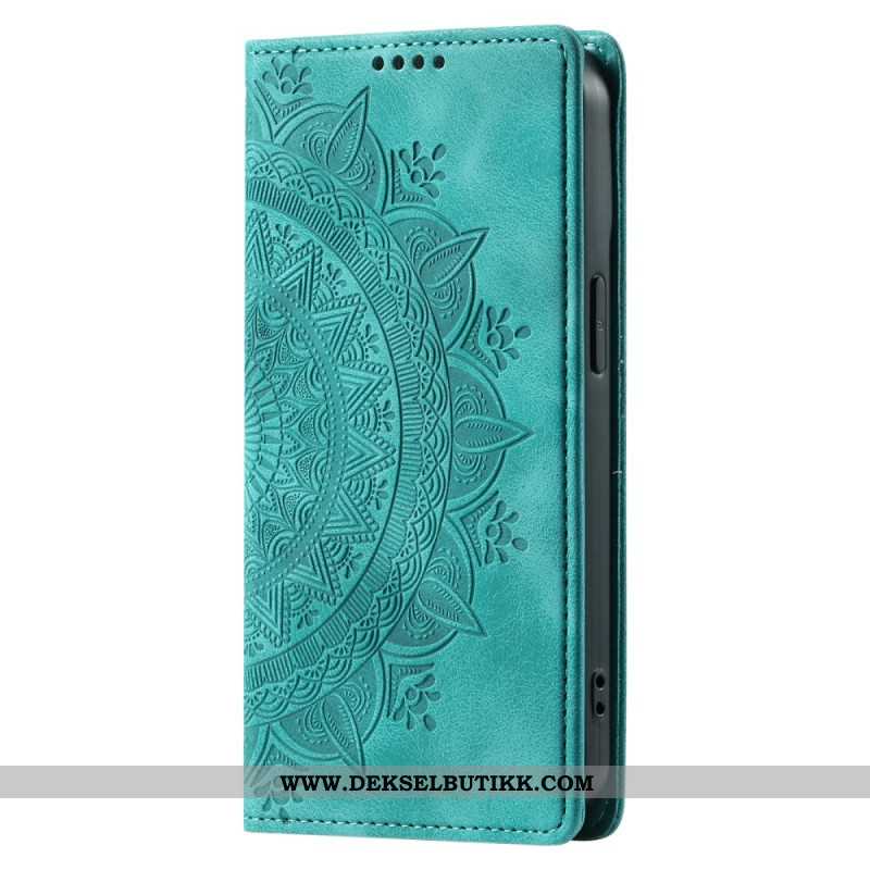 Folio Deksel Xiaomi Redmi Note 13 Pro 4g Mandala Semsket Skinneffekt Beskyttelse Deksel