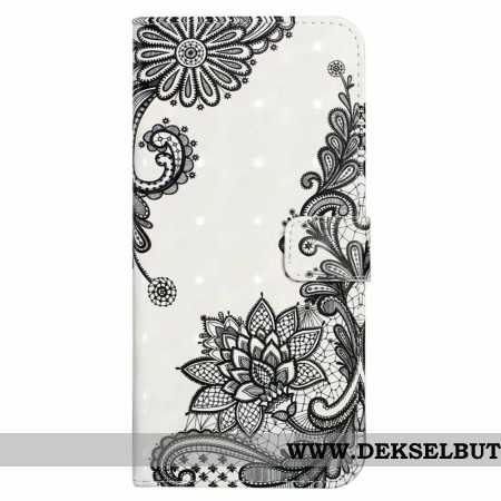 Folio Deksel iPhone 16 Blondeblomst