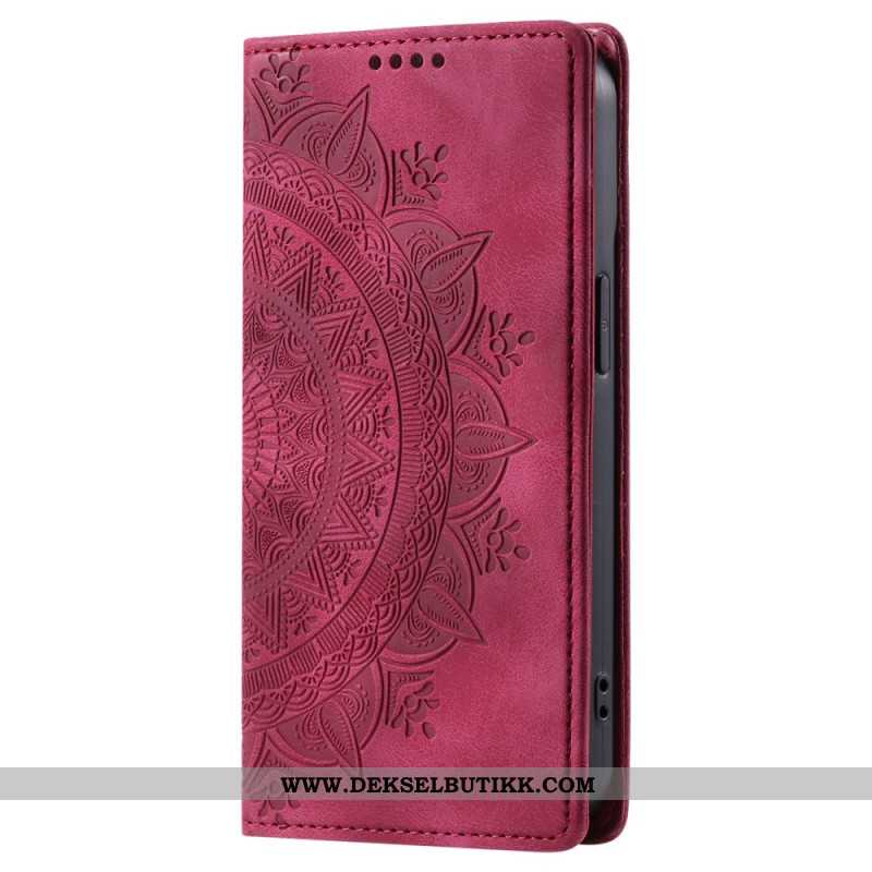 Folio Deksel iPhone 16 Plus Mandala Semsket Skinneffekt Beskyttelse Deksel