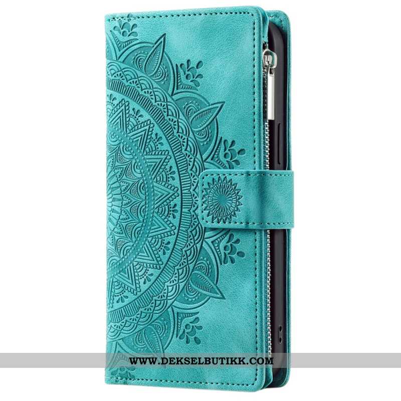 Folio Deksel iPhone 16 Pro Lommebok Med Mandala Semsket Skinneffekt