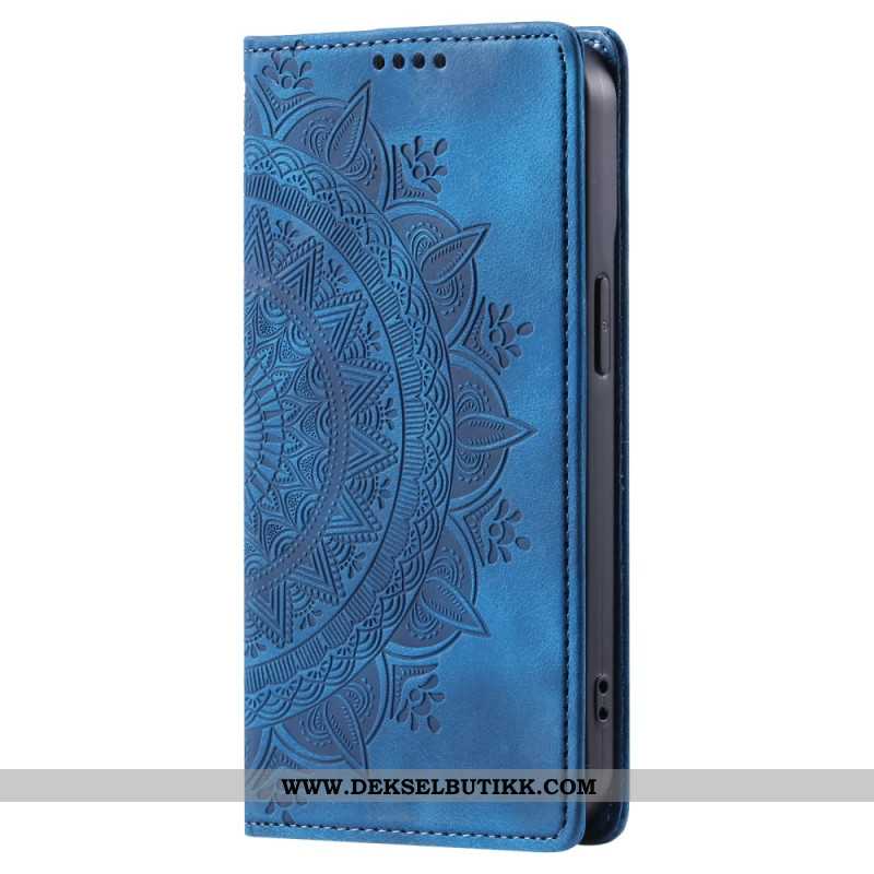 Folio Deksel iPhone 16 Pro Max Mandala Semsket Skinneffekt