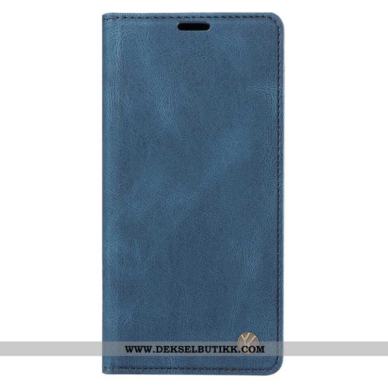 Folio Deksel iPhone 16 Pro Max Yikatu Semsket Skinneffekt