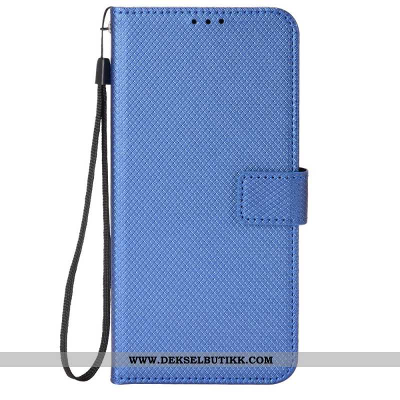 Lærdeksel Folio Deksel Oppo A98 5g Mobildeksel Strap Points