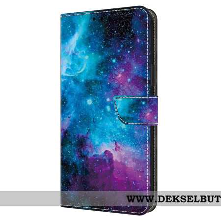 Lærdeksel Folio Deksel Samsung Galaxy A16 5g Mobildeksel Kosmisk Himmel