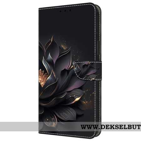 Lærdeksel Folio Deksel Samsung Galaxy A55 5g Mobildeksel Lilla Lotus